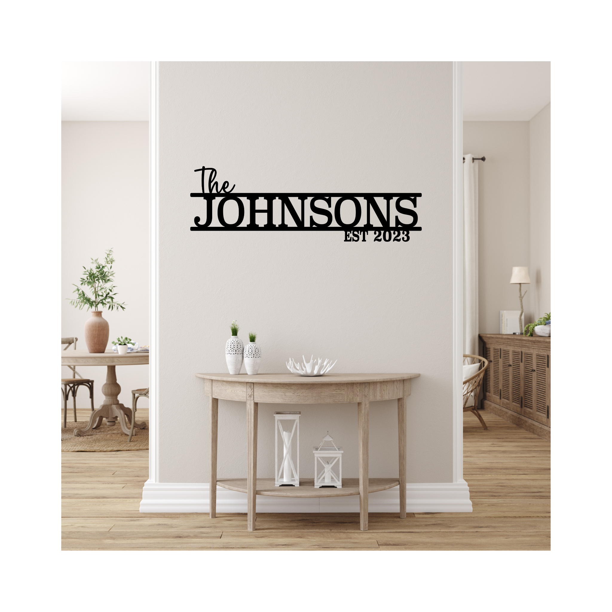 Custom Family Name Sign