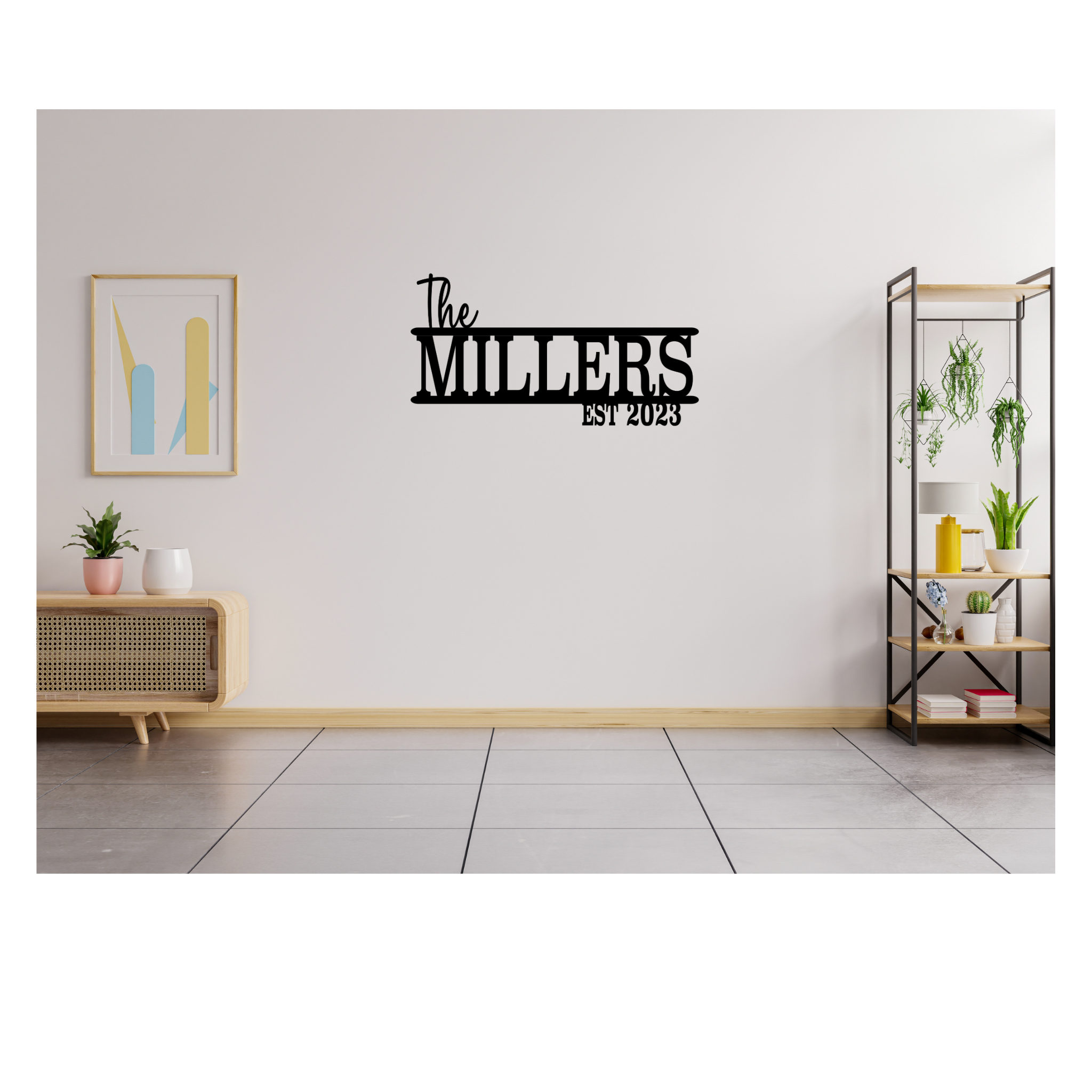 Custom Family Name Sign